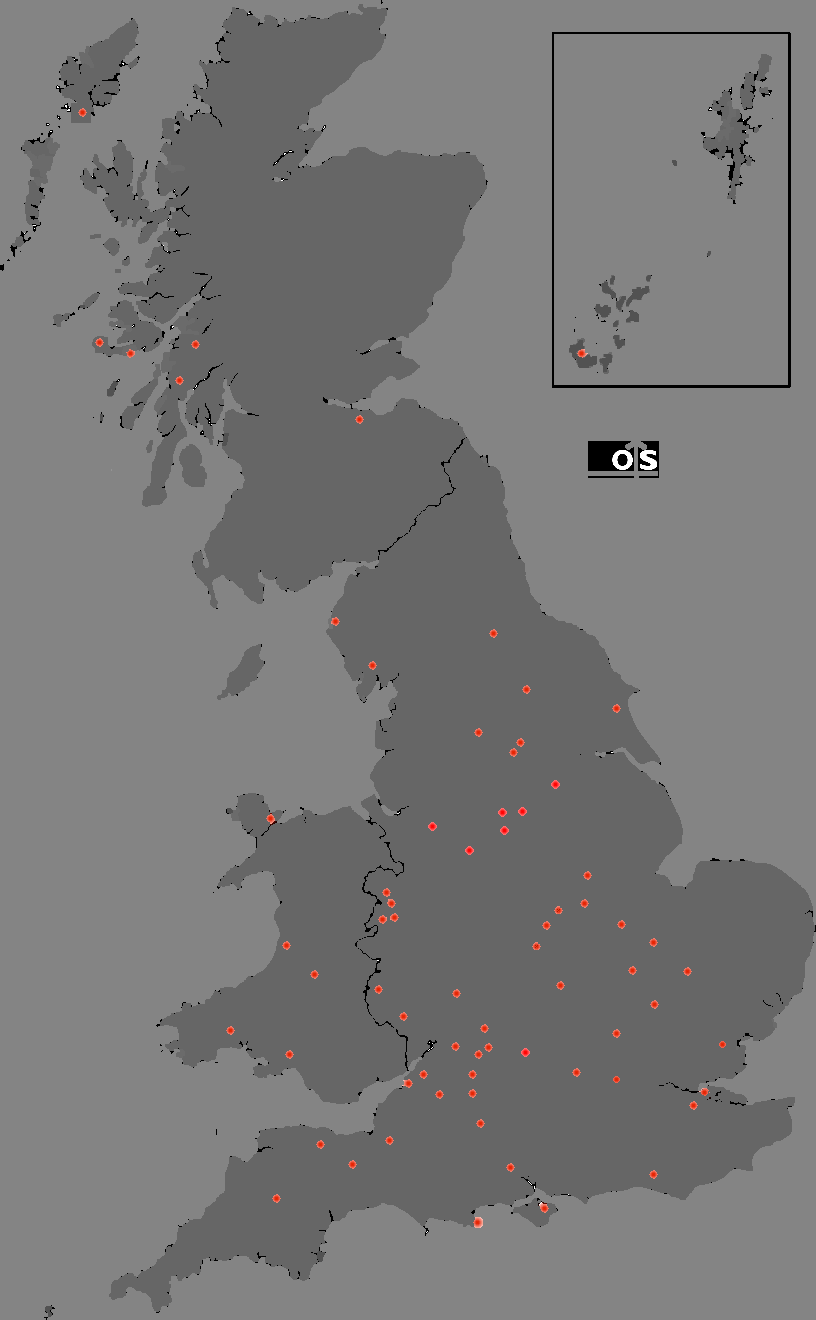 Exhibitionist Map of Britain